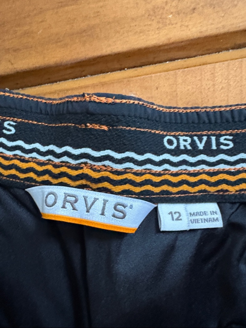 Orvis Black Lined Cargo Performance Pants Size 12 - Picture 7 of 14